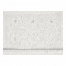 Подложка за хранене Armoiries лен 50см 36см Le Jacquard Francais Цвят бяло