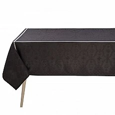 Покривка Armoiries лен 175см 250см Le Jacquard Francais Цвят черно