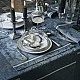 Покривка Armoiries лен 175см 320см Le Jacquard Francais Цвят синьо