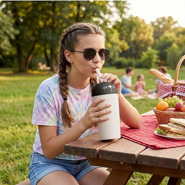 Чаша Bestie Sippy 0,720л Asobu Мотив коте