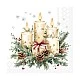 Салфетка 33см 33см 20бр CANDLES AND GIFT WHITE Ambiente