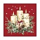 Салфетка 33см 33см 20бр CANDLES AND GIFT RED Ambiente