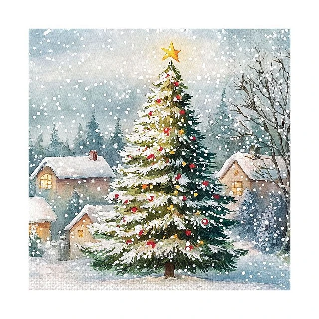 Салфетка 33см 33см 20бр TREE IN SNOW Ambiente