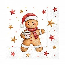 Салфетка 33см 33см 20бр COCOA AND COOKIE Ambiente