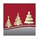 Салфетка 33см 33см 20бр THREE IN A ROW RED Ambiente