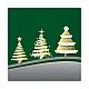 Салфетка 33см 33см 20бр THREE IN A ROW GREEN Ambiente