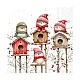 Салфетка 33см 33см 20бр BIRDHOUSE QUARTET WHITE Ambiente