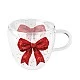 Двустенна стъклена чаша FANCY BOW RED/WHITE Ambiente