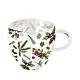 Двустенна стъклена чаша WINTER GREENERY WHITE Ambiente