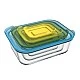 Glass boxes Nest™4pcs. Color multicolor
