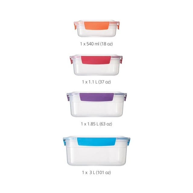 Nest™ Lock Boxes 4pcs. Multicolor