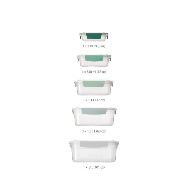 Nest lock boxes 5pcs. Color green