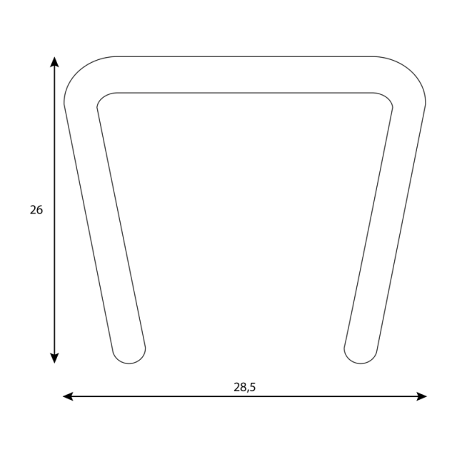 Armrest for visitor chairs