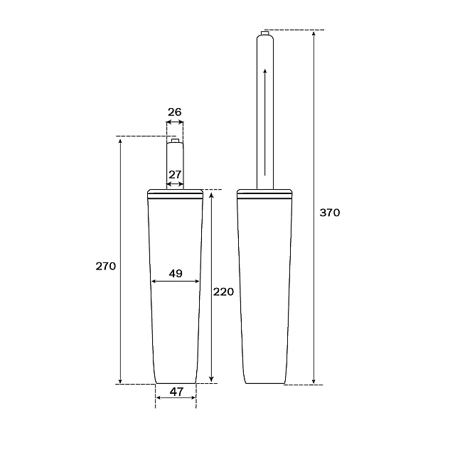 Chrome-plated shock absorber