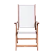 Folding wooden garden chair SVEN - white