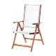 Folding wooden garden chair SVEN - white