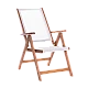 Folding wooden garden chair SVEN - white
