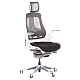 Ergonomic chair AMBRA - black
