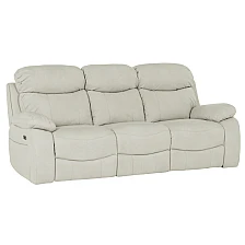 Sofa - three-seater with electric relax mechanism SELENA LUX - cream 101
