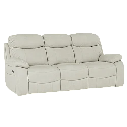 Sofa - three-seater with electric relax mechanism SELENA LUX - cream 101