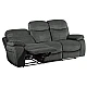 Sofa - three-seater with electric relax mechanism SELENA LUX - dark gray 457