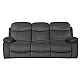 Sofa - three-seater with electric relax mechanism SELENA LUX - dark gray 457