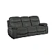 Sofa - three-seater with electric relax mechanism SELENA LUX - dark gray 457