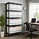 Μεταλλική βάση HARD 180x90x40 cm, έως 130 kg ανά ράφι - μαύρη