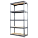 Μεταλλική θήκη STAR 180x75x35 cm, έως 275 kg ανά ράφι - γκρι