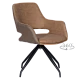 Dining chair WINSLOW - golden brown SF 2