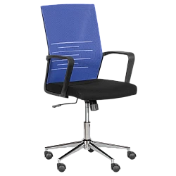 Office chair Carmen 7041-1 - black - blue