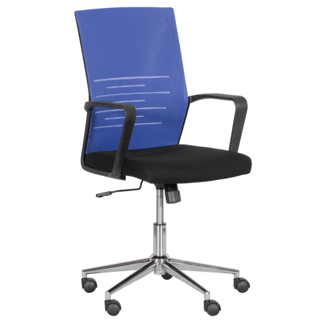 Office chair Carmen 7041-1 - black - blue