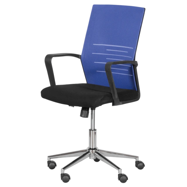 Office chair Carmen 7041-1 - black - blue