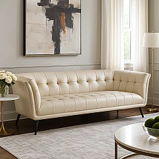 Three-seater sofa LENA - cream 11