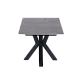 Extendable dining table STARGARD - gray