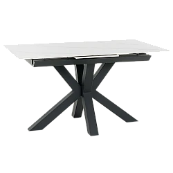 Extendable dining table STARGARD - white