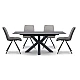 Extendable dining table STARGARD - gray