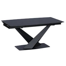 Extendable dining table PLOCK - black