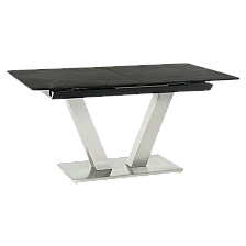Extendable dining table DUKLA - black