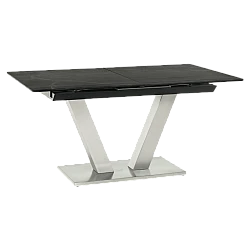 Extendable dining table DUKLA - black