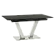 Extendable dining table DUKLA - black