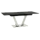 Extendable dining table DUKLA - black