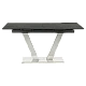 Extendable dining table DUKLA - black