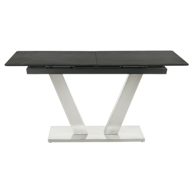 Extendable dining table DUKLA - black