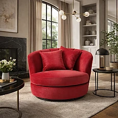Armchair VIGO - light red HLR