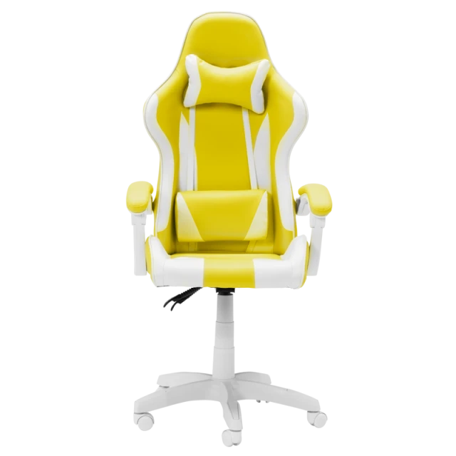 Gaming chair Carmen 6311 - white - yellow