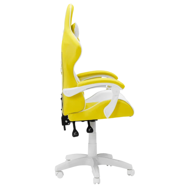 Gaming chair Carmen 6311 - white - yellow