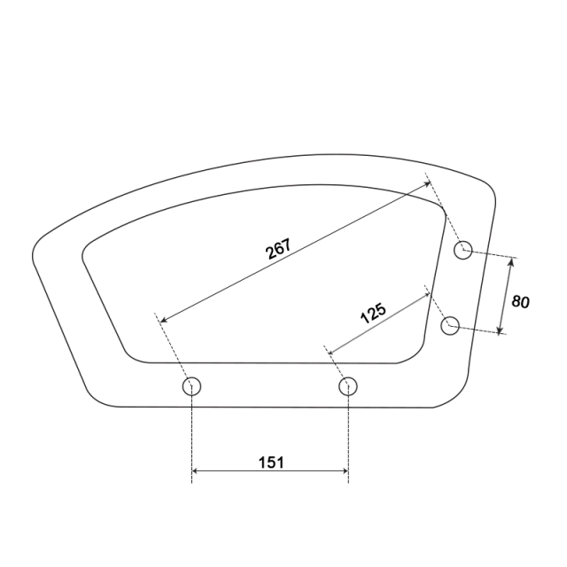 Armrest for office chair 6181 - left
