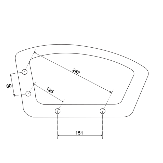 Armrest for office chair 6181 - right
