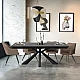 Extendable dining table OTTAWA - titanium